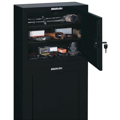 stack-on pistol / ammo steel cabinet|stack on 42 gun safe.